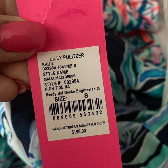 Lilly Pulitzer Malia maxi size s - Picture 4 of 5